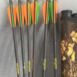3k Cross Weave Fiber 18/20/22/24/26 Crossbow And Airbow  Straightness .003-.001 Arrows And Crossbow Bolts