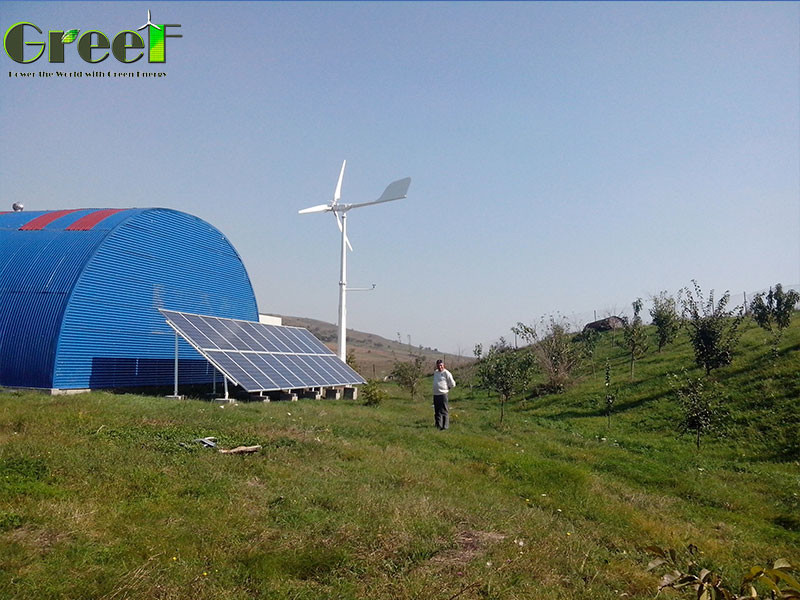 10kw 5kw Solar Wind Hybrid System Pitch Control Wind Turbine