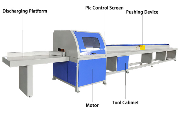 Different Length Wood Board Blocks Cutting Off Saw Machine For Wooden Pallets