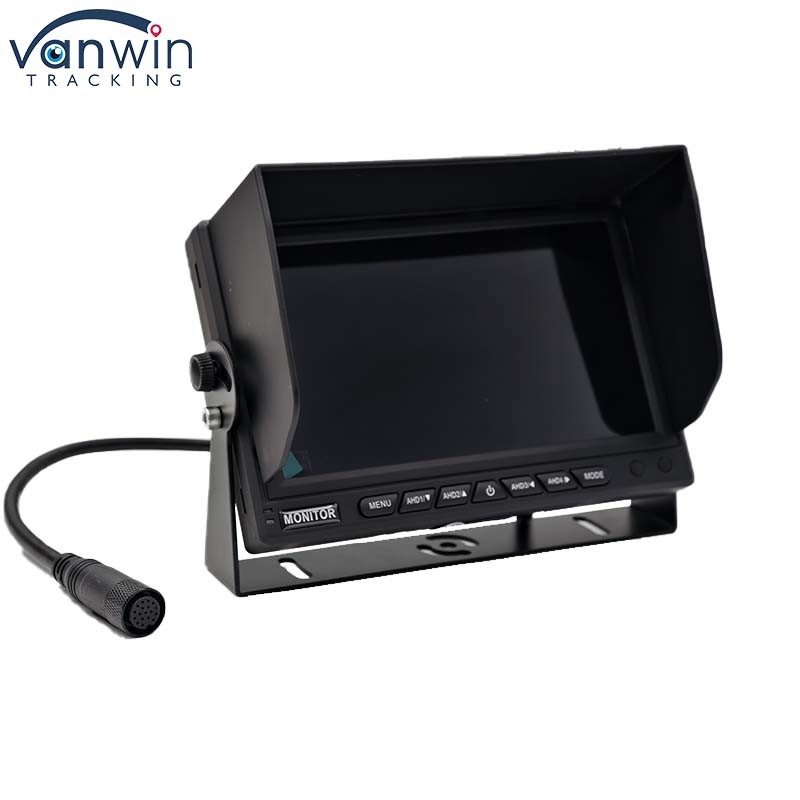 AHD 1080P MDVR Monitor 7 Inch Split Display Monitor SD Card Camera Rear View Reversing Kit for RV Motorhome Truck Bus