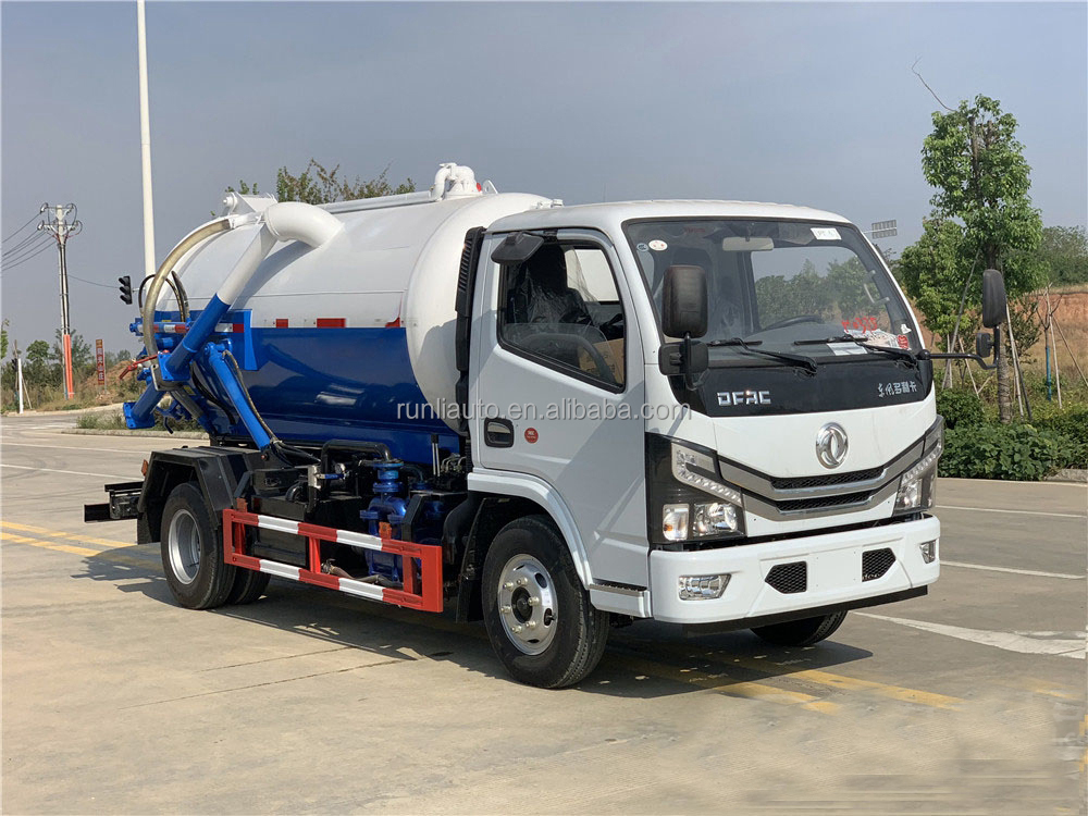 Factory Customized DFAC Dongfeng Small Mini Light Vacuum Suction Septic Sewage Fecal Suction Truck
