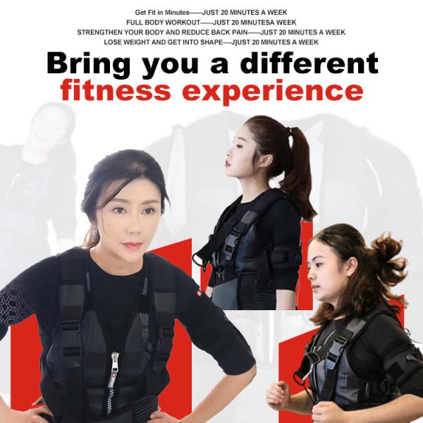 Wireless Ems Training Suit Electric Muscle Stimulator Workout Suit Smart Ems