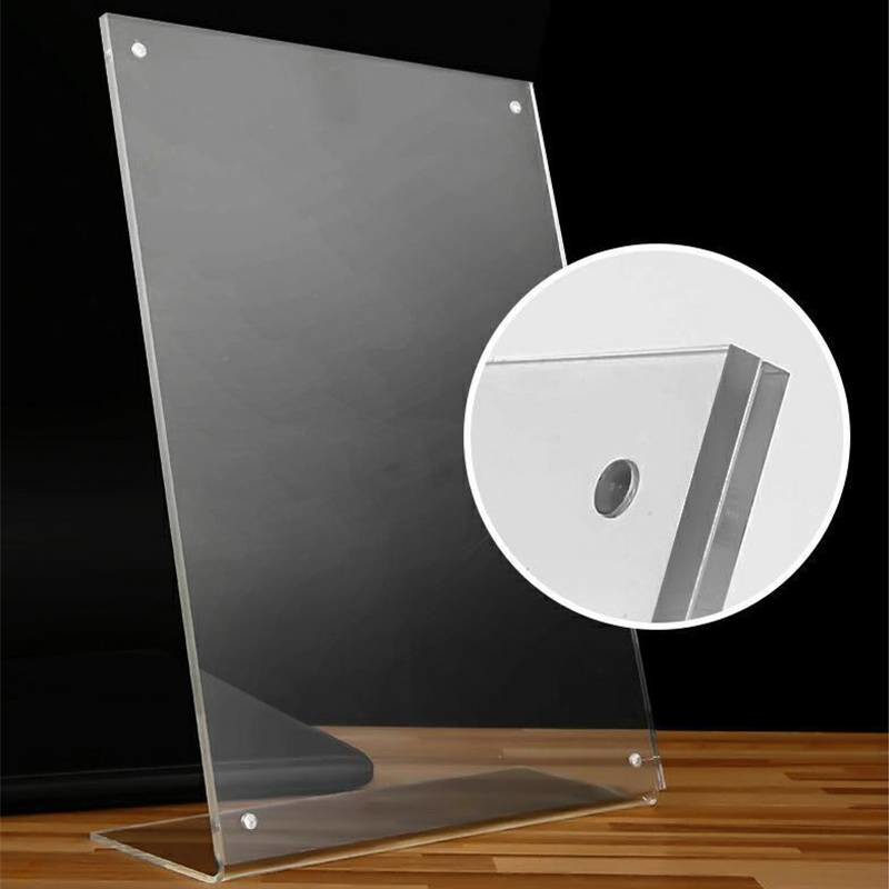 Clear Magnetic Tabletop Photo Frames Lightweight Drop Resistant