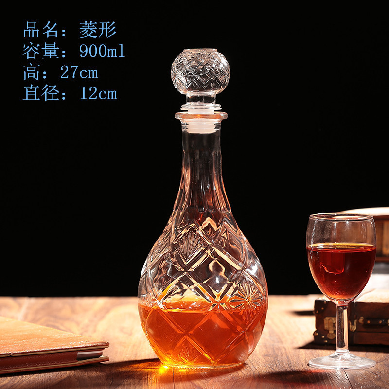 500ml 800ml 1000ml Glass Vodka Decanter Made with Environmental Protection in Mind
