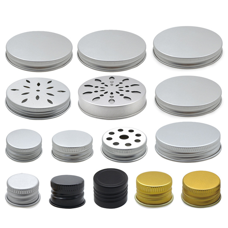 Threaded Metal Soda Bottle Caps Glass Milk Bottle Tops Aluminum 13mm-104mm