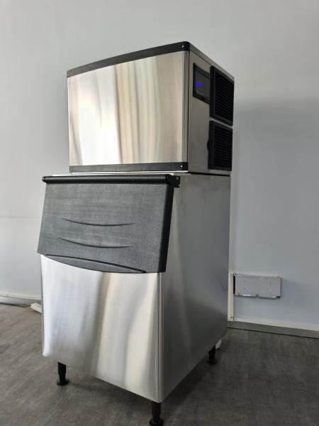 Fresh Meat Shop Automatic Ice Machine Sterilization Rate High Capacity