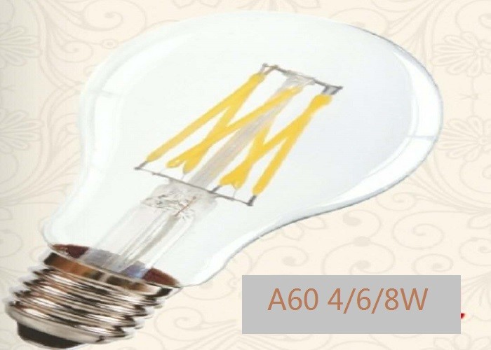240V / 120V Nostalgic LED Chandelier Light Bulbs With Edison Base 38 Gram