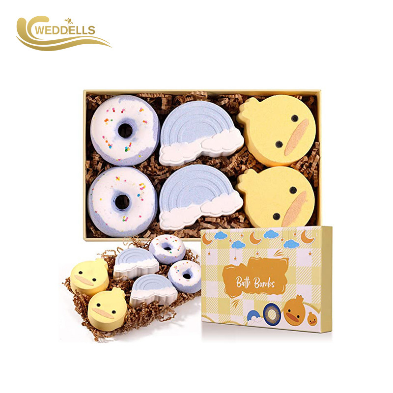 Customized Strawberry Ocean 6 Piece Bath Bomb Gift Sets