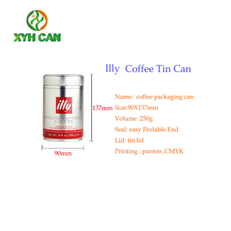 Tin Cans for 500g Coffee CMYK Printing PMS Printing Tinplate for Instant Coffee Powder