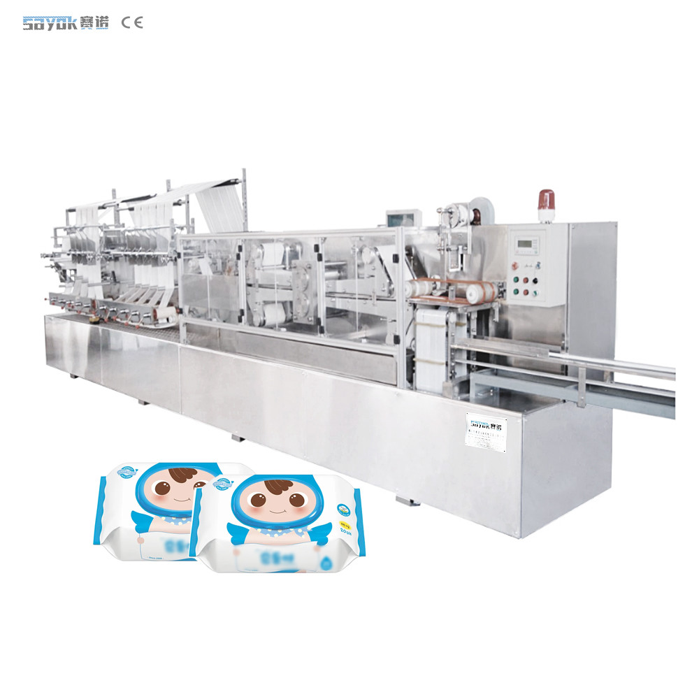 300 Cut / Min SS304 Stainless Steel Quality Wet Wipes Packing Machine Automatic For 30-120 PCS Pack