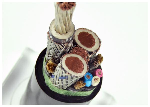 660V / 1140V ISO Certification Rubber Sheathed Cable Metallic Screened Rubber