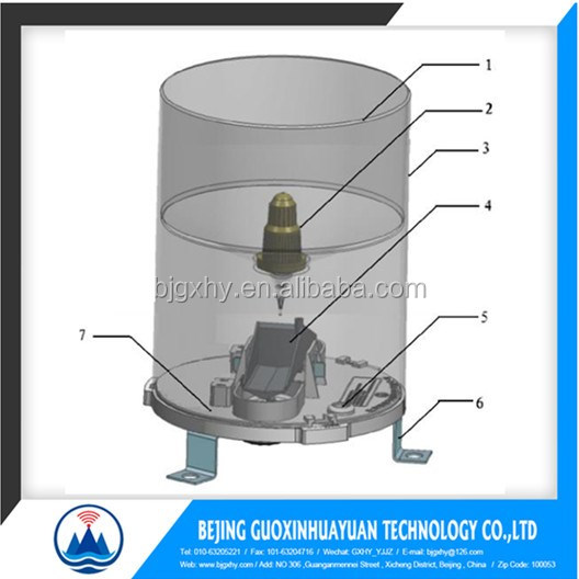 Weather Station and Rainfall Measurement 3.5kg Tipping Bucket Rain Gauge with Solar Panel Power Supply System