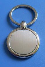 Iron / Brass / Zinc alloy Round 3.0mm Promotional Metal Keyrings