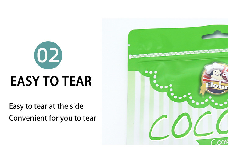 Customized Biscuit Storage Leak-Proof Food Sealing Ziplock Bags