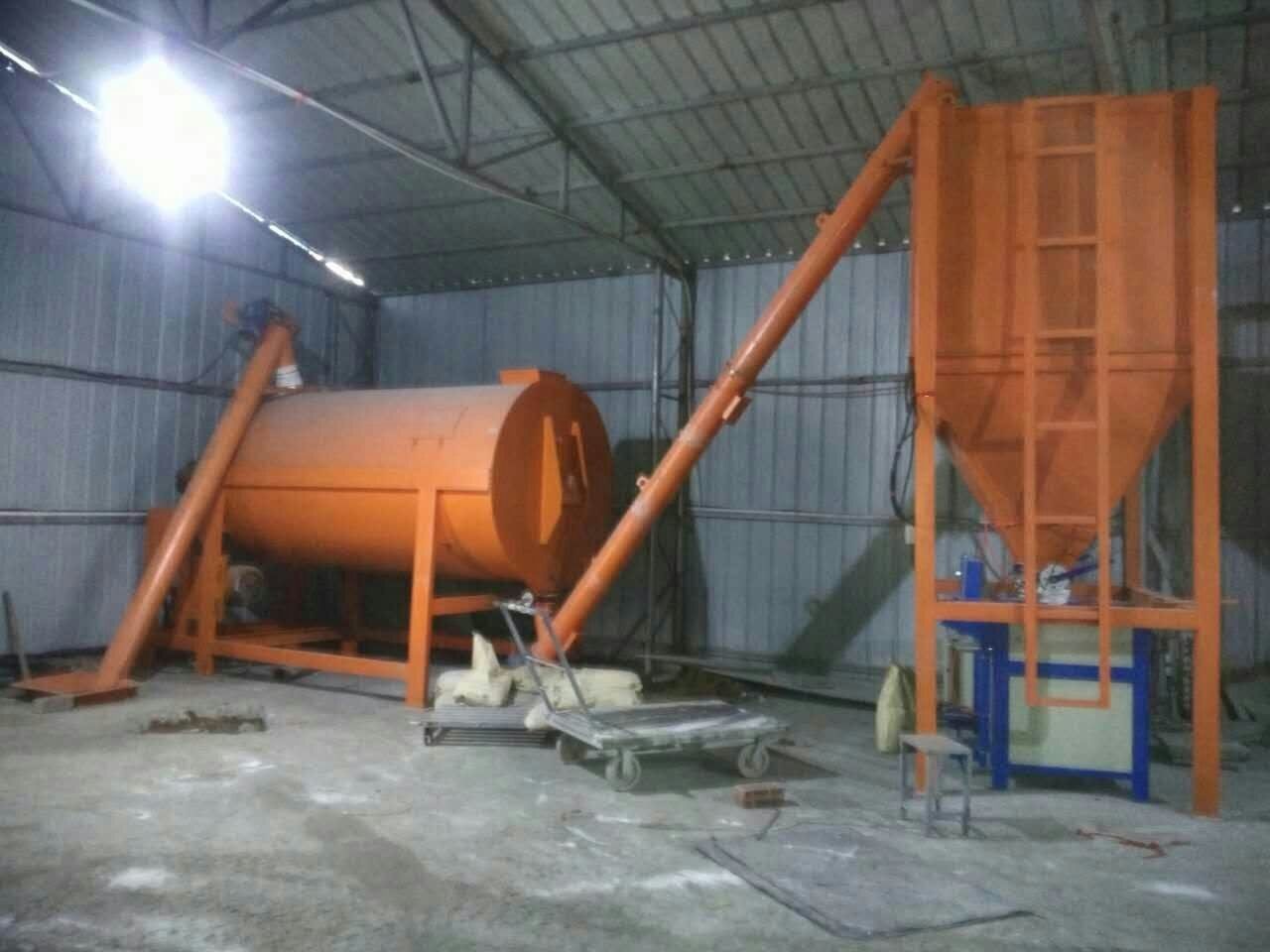 Tile Adhesive Dry Mortar Ribbon Blender Mixer Machine 1-50 Ton/H
