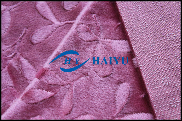 Non Slip Soft Fleece Fabric Warp - Knitting Velboa And Sherpa Fabric