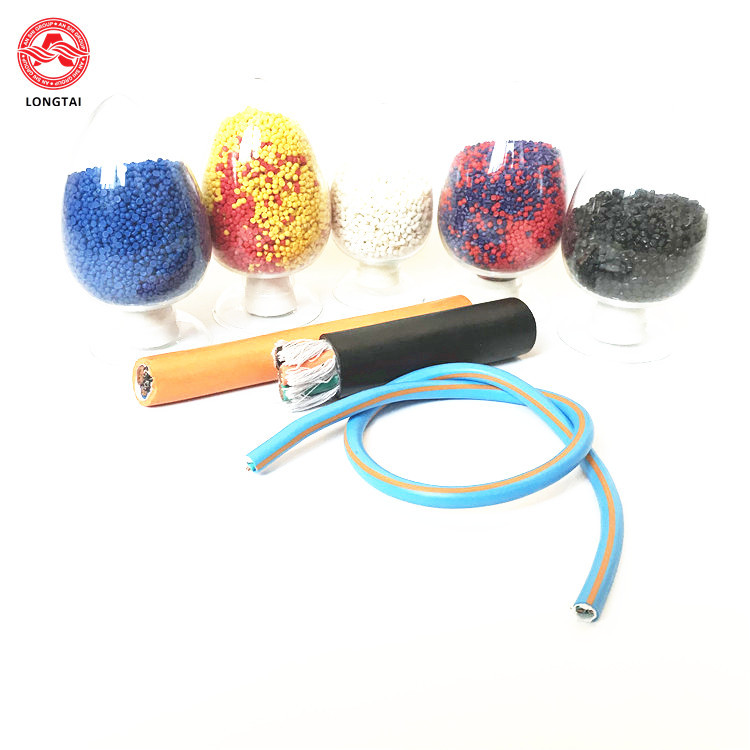 20.5MPa 70 Deg PVC Cable Compounds Wire Sheath Rohs Standard Black