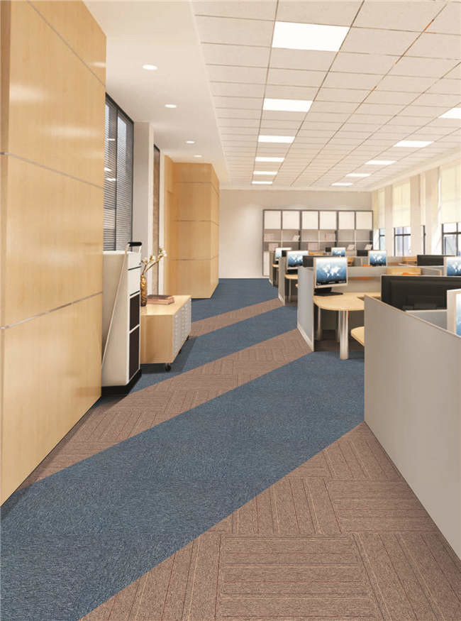 LEVEL LOOP PP with PVC CARPET TILE FOR COMMERCIAL ROOM OR OFFICE
