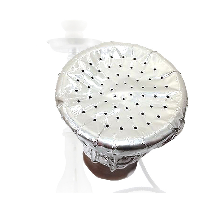 Customized Logo Silver Hookah Shisha Aluminum Foil 12*12cm Round Sheet With Holes