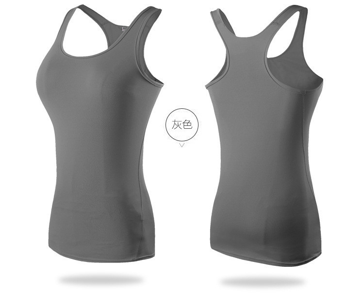 Professional Elastic Outdoor Front Close Builtup Sport Women Tank Top