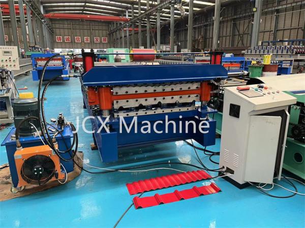 5.5kW Double Layer Forming Machine , Corrugated Roof Color Steel Roll Forming