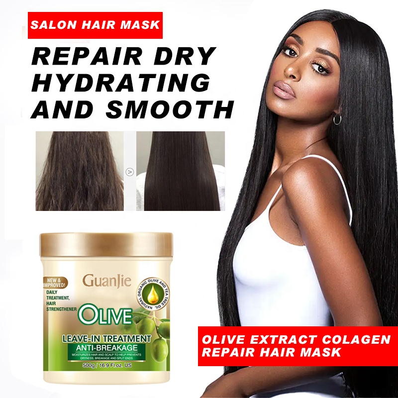 Moisture Leave In Conditioner for African Curly Hair Olive Oil Hair Softening Cream