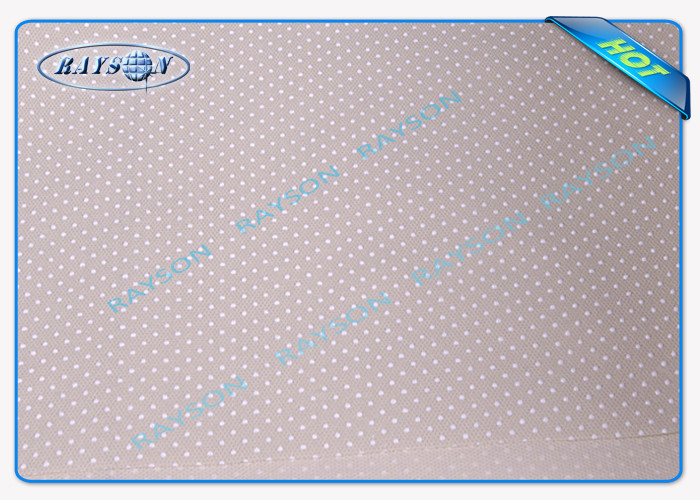 Mattress Bottom Use Grey Pp Non Woven Anti Slip Fabric With Pvc Dot