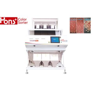 3 Chutes Peanut CCD Camera Colour Sorter Machine Multiple Function