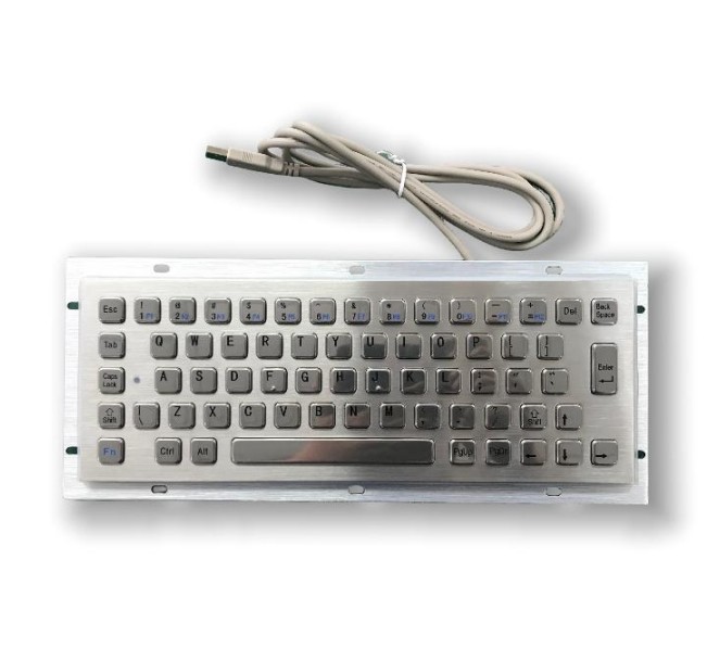 IP65 / IK07 Stainless Steel Keyboard waterproof dustproof Industrial Keyboard Rear Panel Mounted -40℃