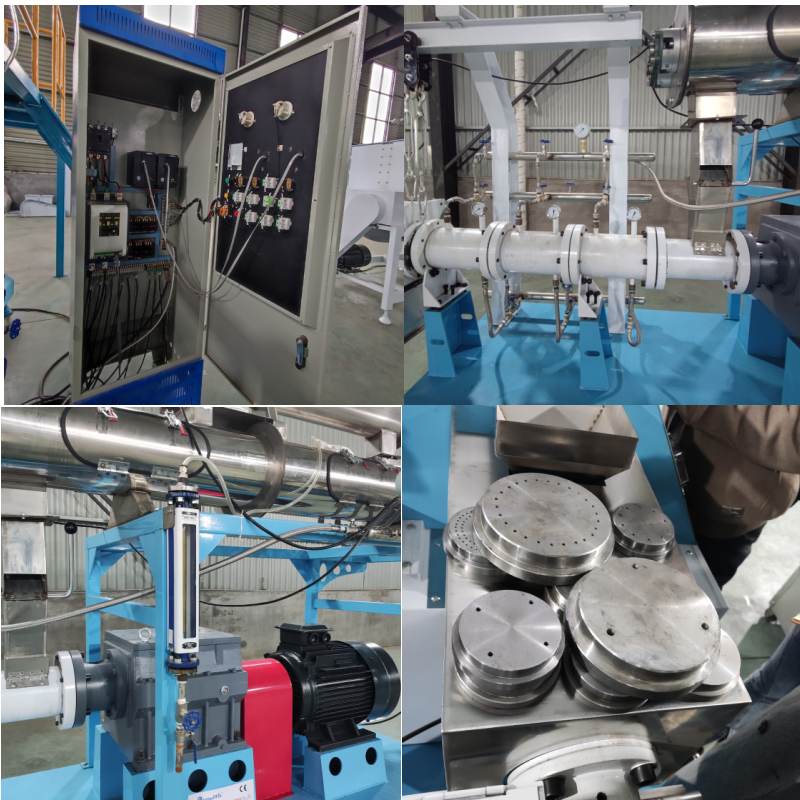 2000kg/H Floating Fish Feed Production Line Double Screw Floating Fish Feed Machine