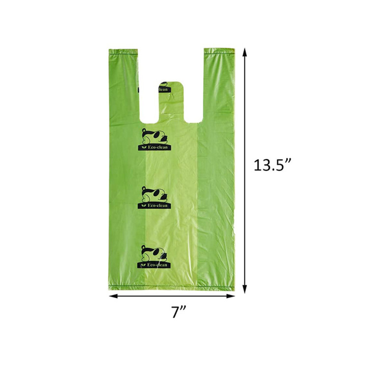 Earth Friendly Dog Poop Waste Bags , 15mic PLA PE Oxo Biodegradable Bag