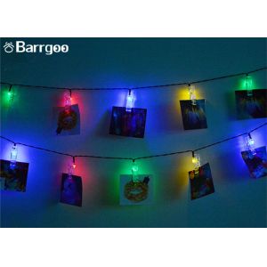 4.8M 20 LED Decorative LED String Lights Photo Card Clip 8 Models Flash Dimmable