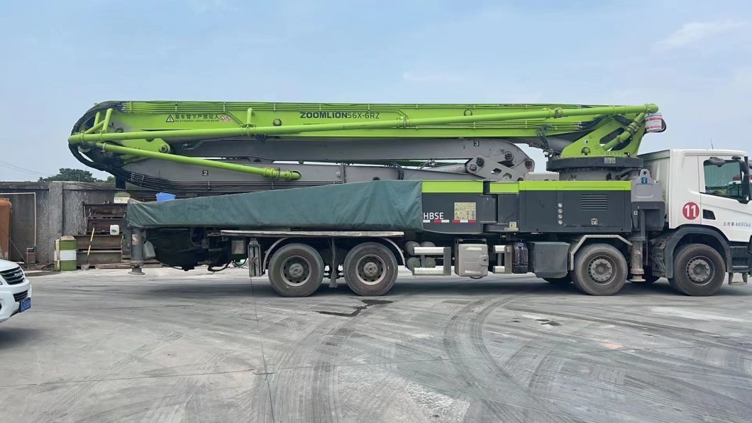 Heavy Equipment 56m Used Concrete Pump Truck 2020 Year New Concrete Boom Pump
