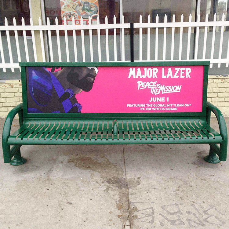 Bus Stop 7Ft 2070mm 3 Seater Metal Garden Bench