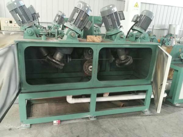 1440rpm 4KW Steel Brush Wire Descaling Machine With Ø5.5mm - Ø20mm Inlet