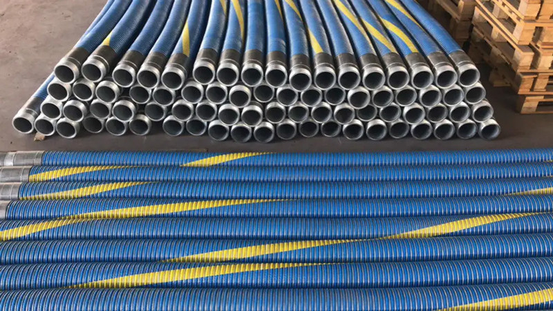 Industrial Chemical Cargo Composite Hose Fittings Customized