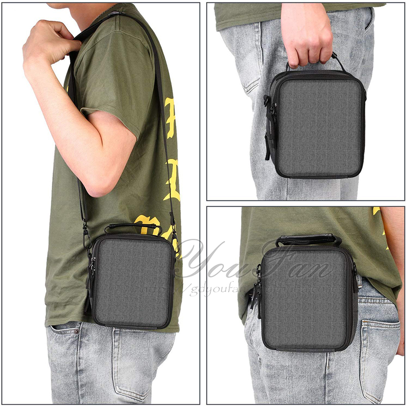 Solid Canvas Camera Filter Bag Case , Camera Lens Bag Zipper Top Long Lifespan
