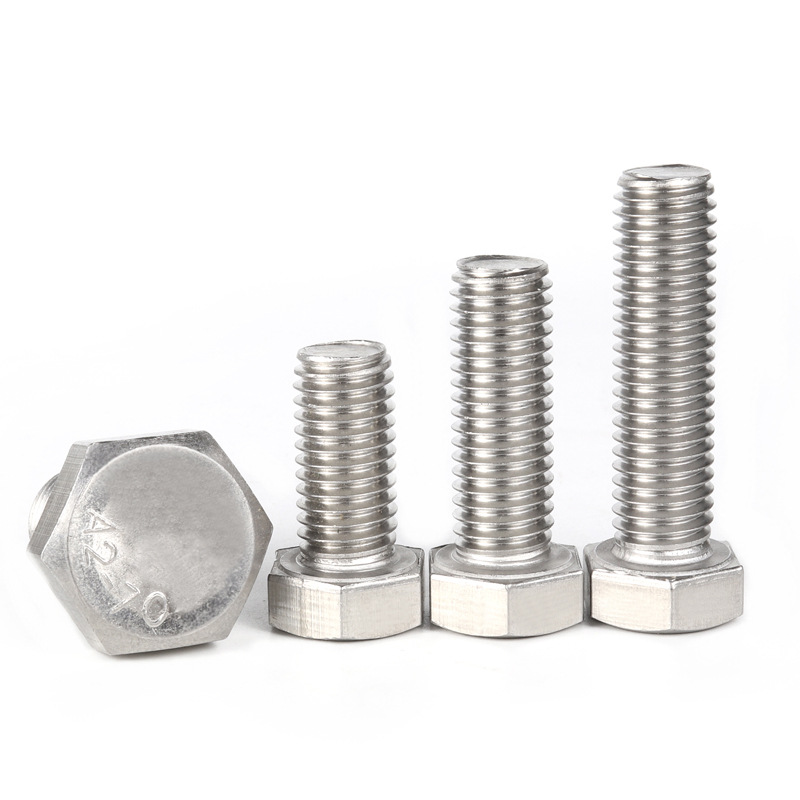 Assembled Hexagon Bolts And Nuts SS304 Stainless Steel DIN931 DIN933 DIN934 For Your