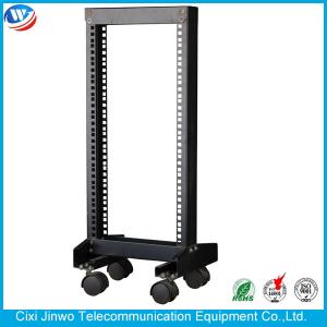  19 Inch Floor Network Cabinet SPCC Cold Rolled Steel 1 Column 42U Open Rack Manufactures