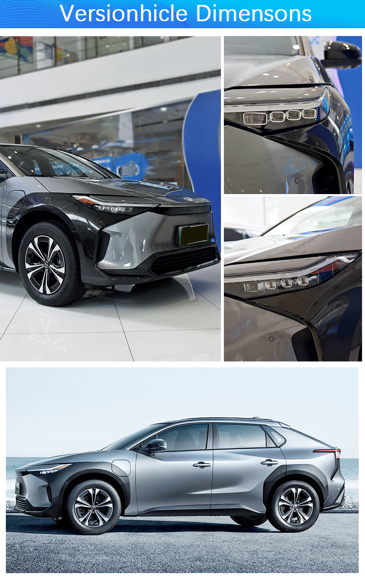 TO-YOTA BZ4X Electric Vehicles SUV 2023 Energy EV Car with 2850mm Wheel Base and 4690*1860*1650 Size