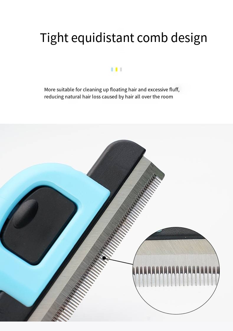 Pet Floating Hair Comb Dog Stainless Steel Fine-Tooth Brush Cat Detachable Portable Grooming Comb