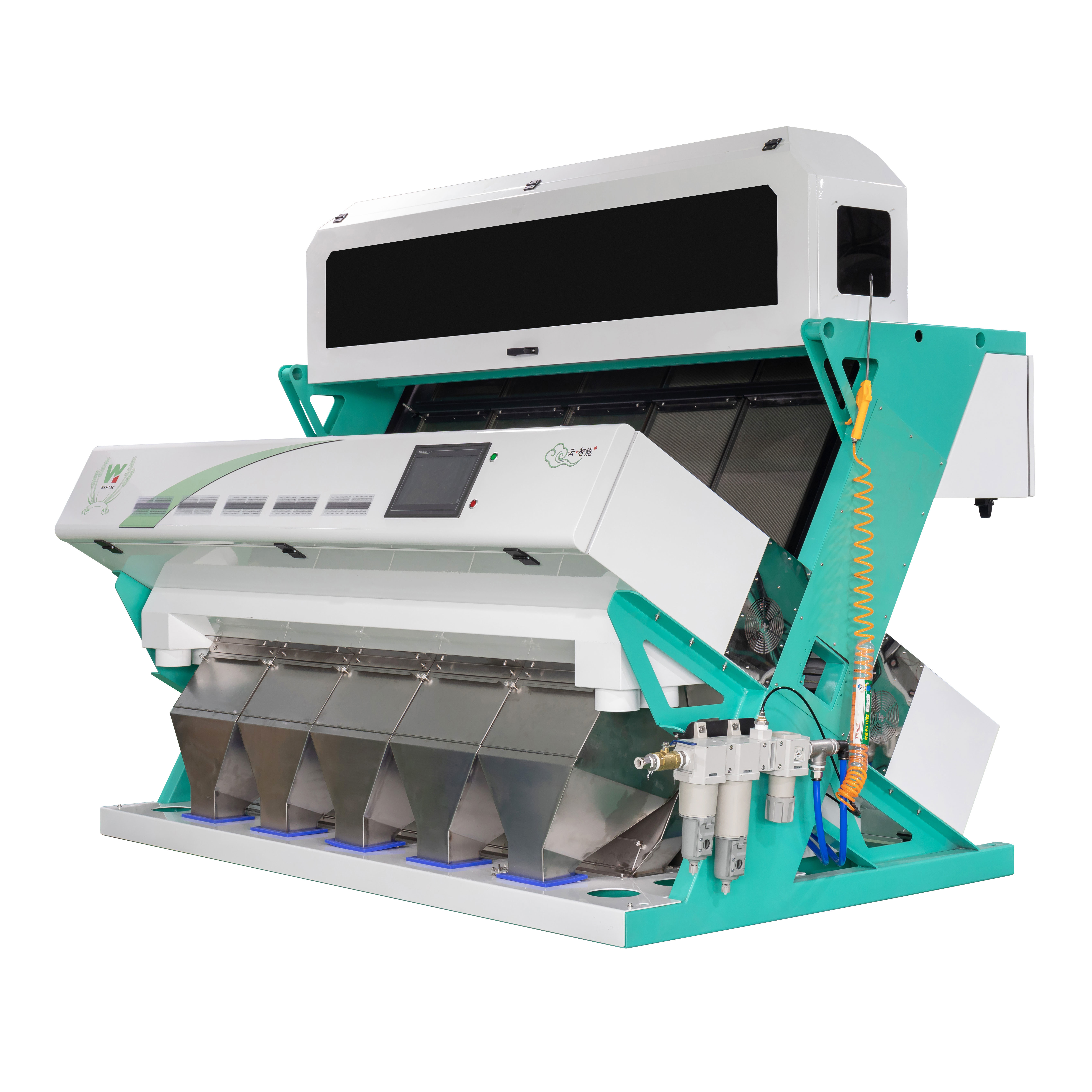 Intelligent CCD Camera Rice Color Sorter Machine High Capacity