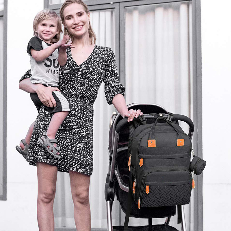 Embossing Anti Theft Large Capacity Diaper Bag Backpack 20-35 Litre