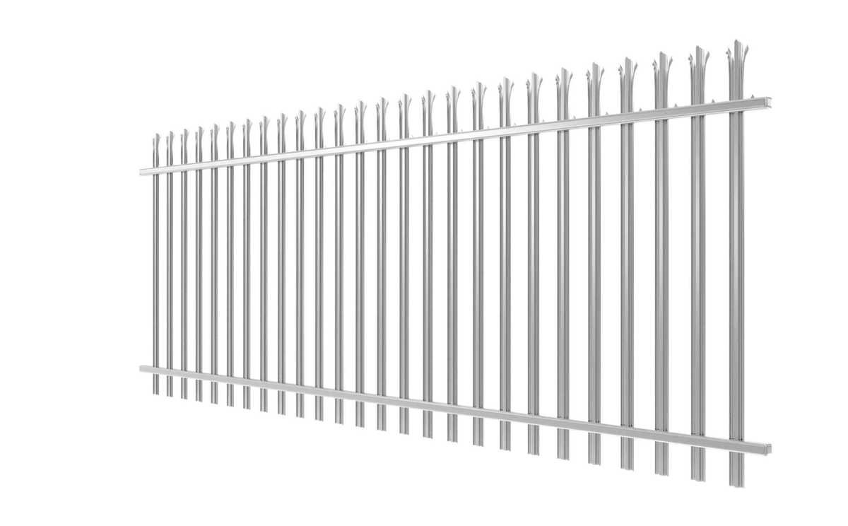 Powder Coated 2100mm Steel Palisade Fencing For Commercial Properties
