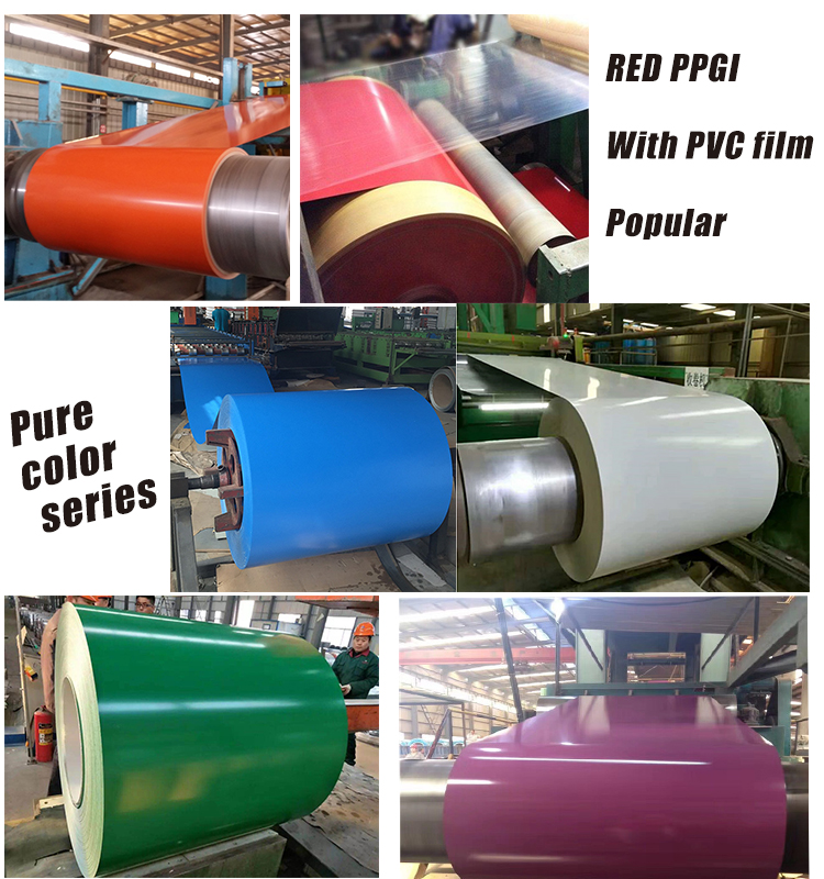 Length at request PPGI steel coil pre-painted galvanized iron coil galvanized material roll