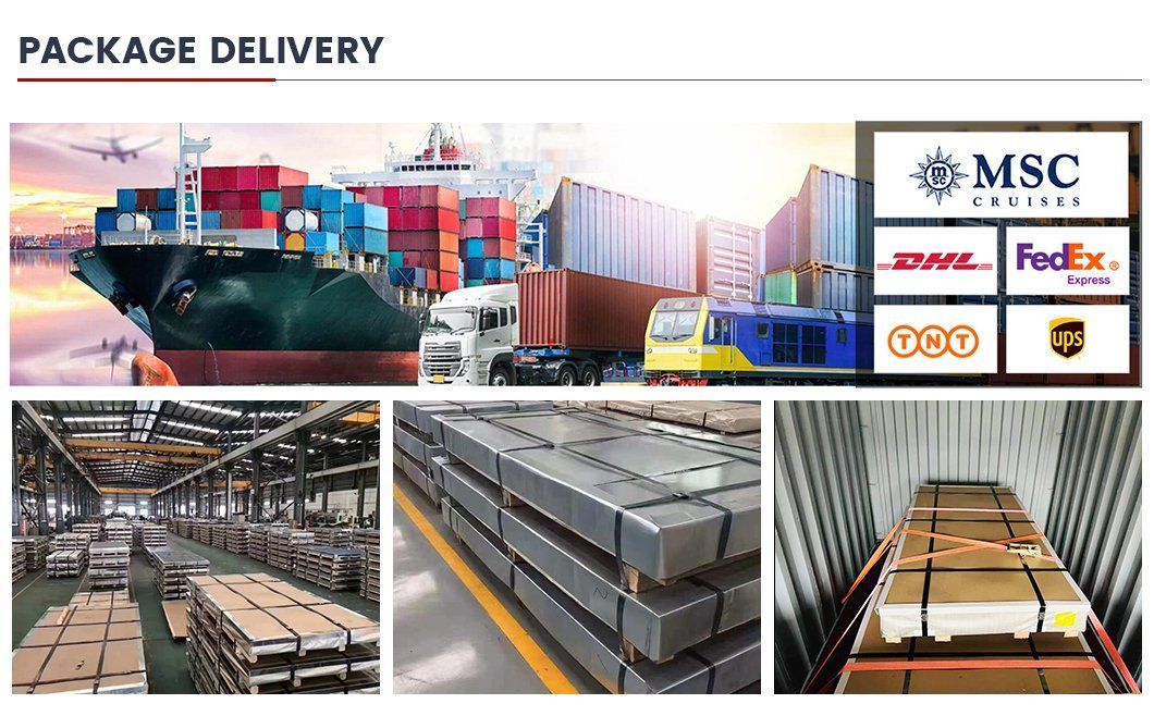 Hr Cr Ss 304 201 316 430 2b Cold Rolled Black Surface High Strength Stainless Steel Sheet for Boiler/Ship/Container Plates in Stock
