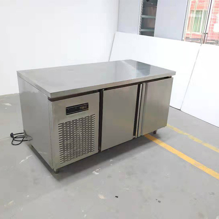 LED Display 1.5m Fan Cooling Under Counter Chiller 2 Door