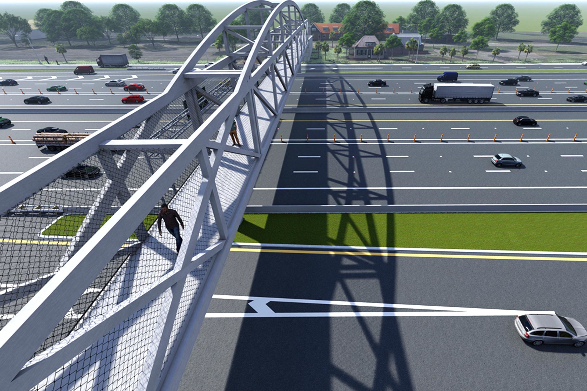  Crossing Peace Pedestrian Overpass Bridge Design Segmental Preassemble Railway Road Manufactures