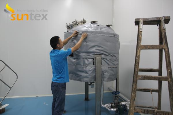 Silicone fiberglass fabric for thermal Insulated jackets thermal insulation