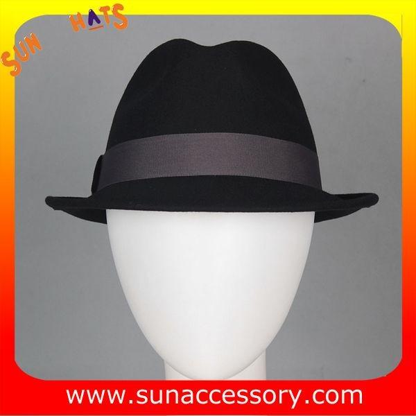 T5781186 Sun Accessory customized fashion winner 100% wool felt fedora hats,